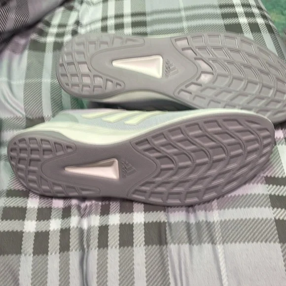 ADIDAS QT RACER SPORT SNEAKERS WOMENS Halo Blue/White/Halo Silver size 10 - Picture 4 of 6